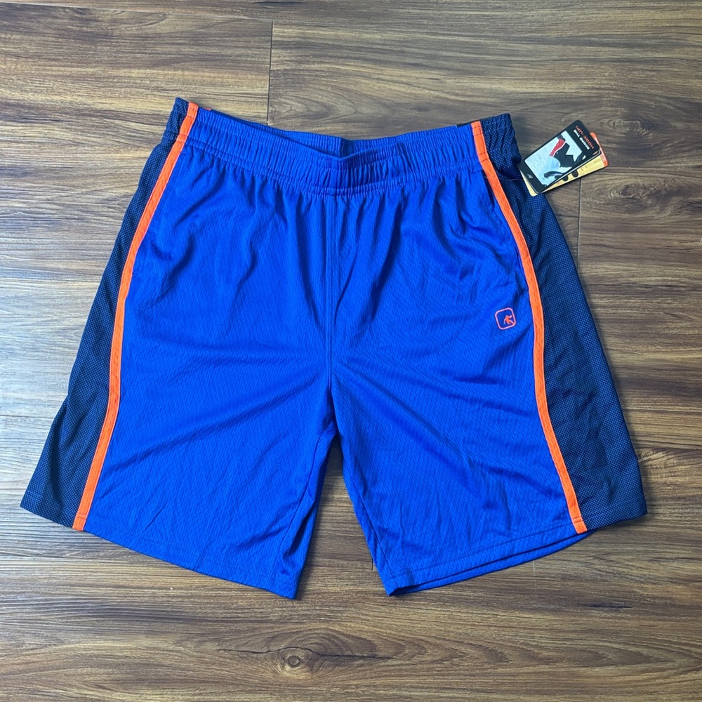 AND1 Blue and Orange Athletic Shorts